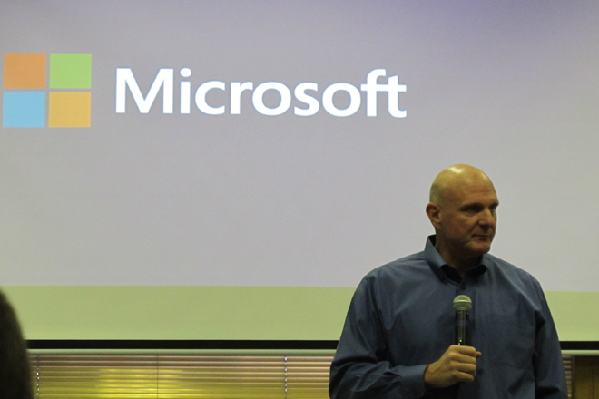 Steve Ballmer at Microsoft Event