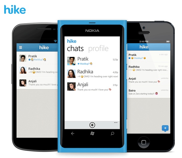 Hike-app-messaging
